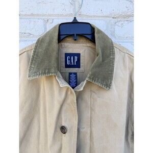 Vintage GAP barn coat chore coat field jacket Corduroy collar Medium